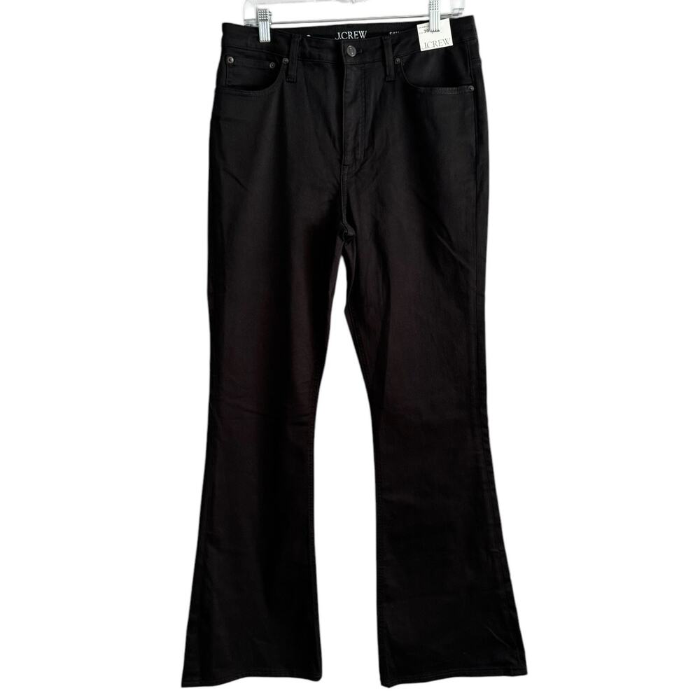 NWT J. Crew Black Skinny Flare Jeans Stretch Denim Women’s Size 30